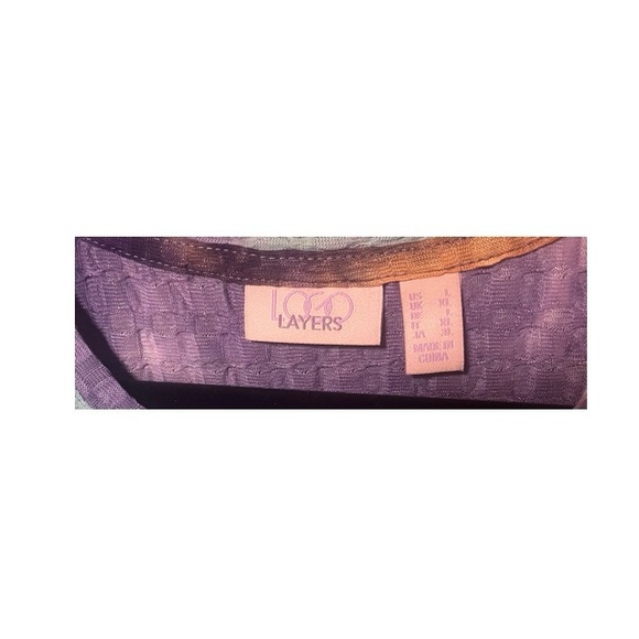 LOGO Layers By Lori Goldstein Printed Scoop Neck Top - Picture 4 of 7